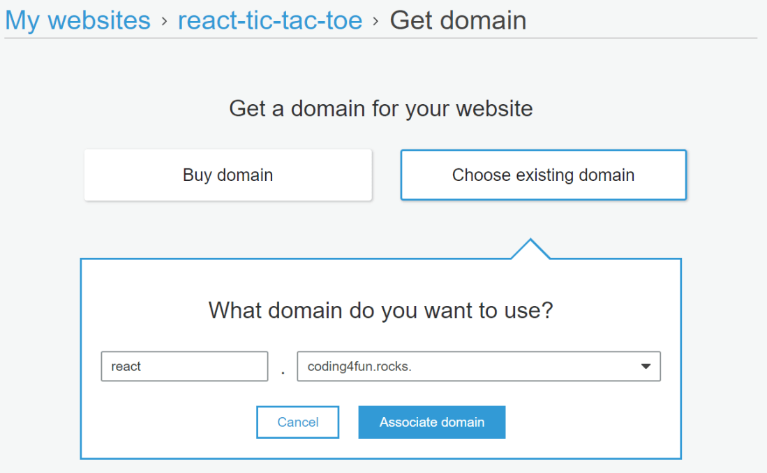 AWS_associate_domain